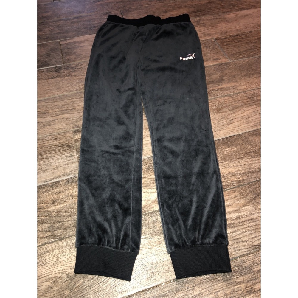 PUMA Women's Size XS Gray Velvet Gym Training‎ Pants Joggers